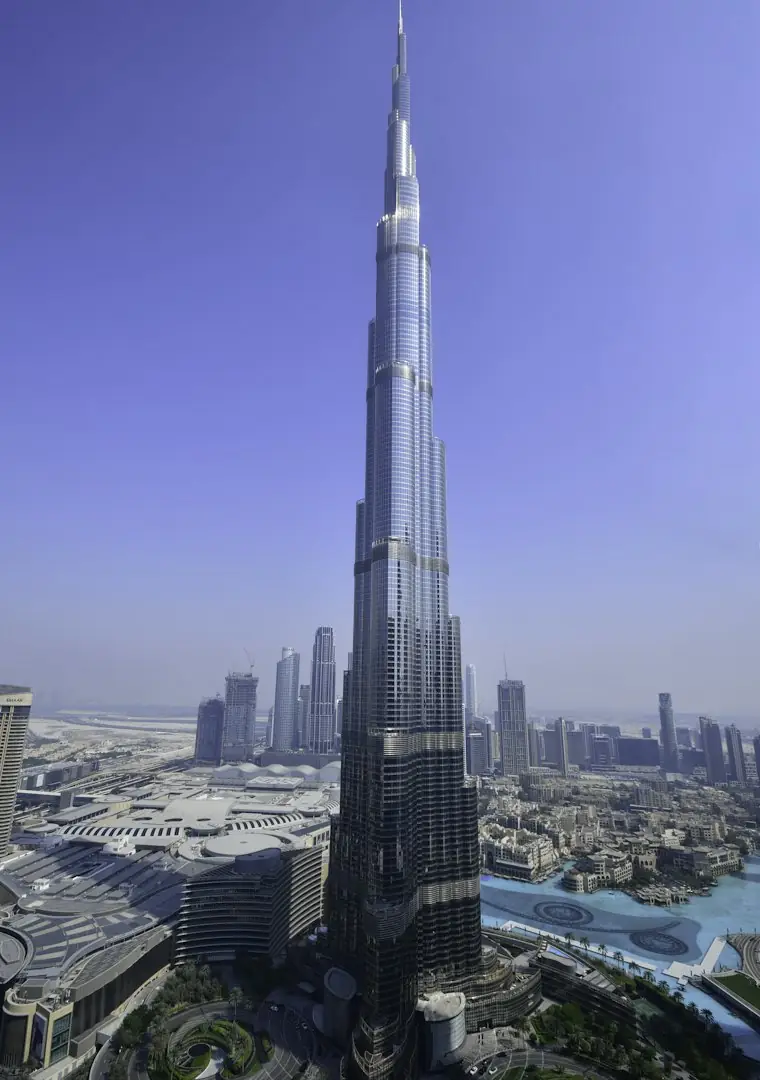 Burj Khalifa towering over Dubai